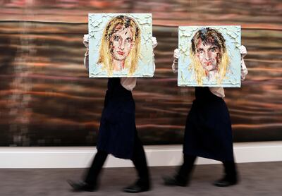 Kaari Upson's images from Mario Testino's art collection AP Photo