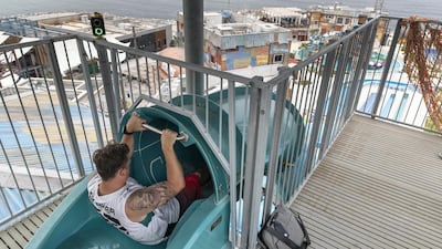 A punter gets ready to take off. Antonie Robertson / The National