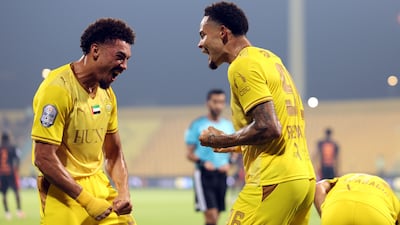 Al Wasl's Renato Junior scores.