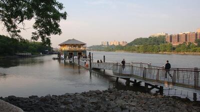 The Peter Jay Sharp Boathouse at Swindler Cove park was introduced as part of Bette Midler’s New York Restoration Project in 2004. Andrew H Walker / Getty Images