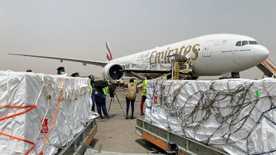 The UAE has sent a total of 144.4 metric tons of medical aid to African countries. Reuters