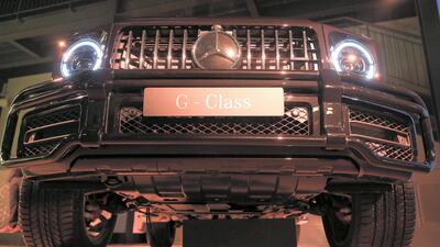 The new Mercedes-Benz G-Class at its launch at Inked at Alserkal Avenue in Dubai. Chris Whiteoak / The National