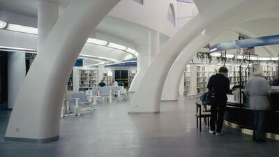 Tampere Main Library Metso, 1986. Courtesy Museum of Finnish Architecture