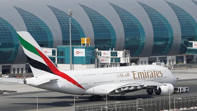 Emirates was ranked 42nd with an on-time arrival rate of 79.5 per cent. EPA