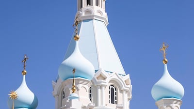 Russian Orthodox Church. An architectural walk on Saturday explored spaces of coexistence around Al Qasimiyah neighborhood in Sharjah. The journey followed the path of the recently launched publication 'In Search if Spaces of Coexistence: An Architect’s Journey'. Photo: Reem Mohammed/The National