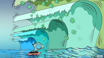 Our cartoonist's take on the Covid-19 pandemic waves