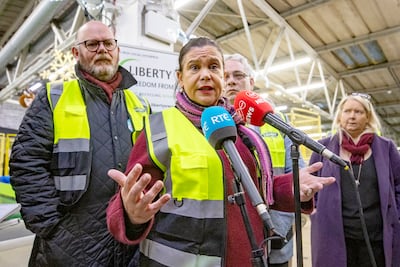 Sinn Fein leader Mary Lou McDonald. PA