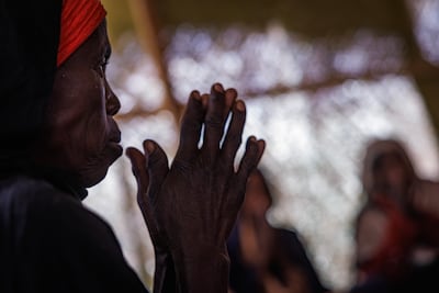 Sudanese women taking part in a session at the International Committee of the Red Cross's (ICRC) 'Maison d’ecoute', or Listening House, at the Oure Cassoni refugee camp in Chad. Getty Images