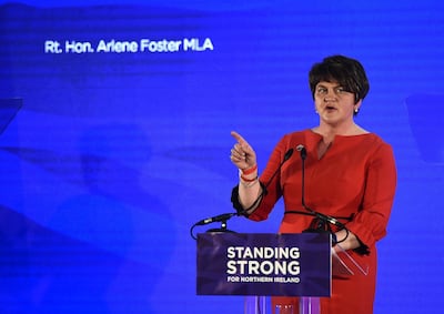 Democratic Unionist Party leader Arlene Foster said her party would not accept a deal, which separated Northern Ireland economically and politically from the rest of the UK. Charles McQuillan/ Getty Images