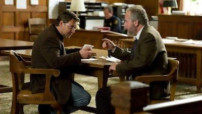 Russell Crowe plays John Brennan, left, and Daniel Stern is Meyer Fisk in The Next Three Days. The film centres on a man trying to get his wife out of prison.