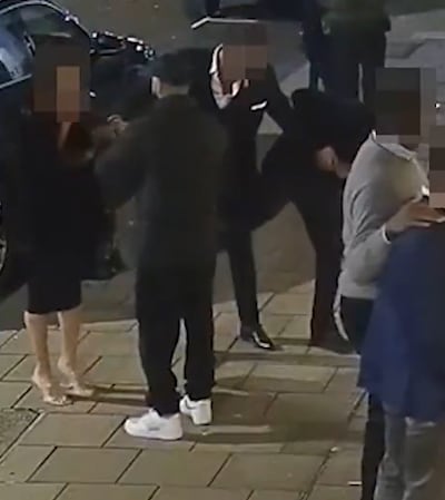 The robbery seen from another angle. Photo: Met Police