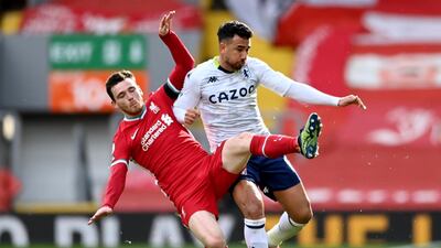 Andrew Robertson - 7: The Scot has suffered a dip in form recently but he was close to his best against Villa. His shot led to the equaliser and his driving runs were effective again and again. Reuters