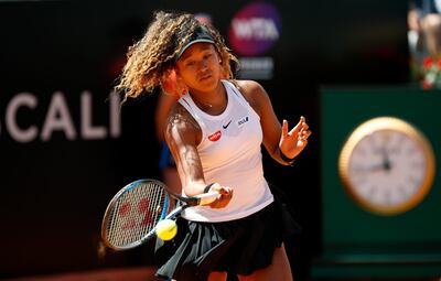 Naomi Osaka defeated Dominika Cibulkova to advance at the Italian Open. Getty Images