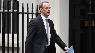 It was the first Foreign Secretary Dominic Raab met with his Saudi opposite number. Getty