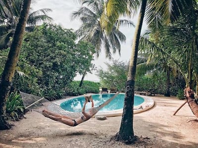 Soneva Fushi in the Maldives is looking for a new barefoot bookseller Courtesy Margaret Zhang / Ultimate Library