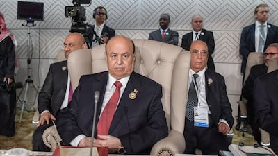 Yemeni President Abdrabu Mansur Hadi urged Houthi rebels to work for peace. AFP