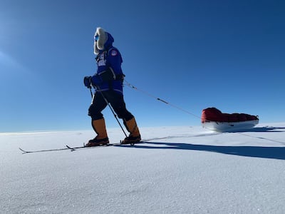 He described the landscape in Antarctica as "a whole other world".