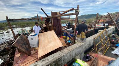 The storm was one of the most powerful in recent years to hit the Philippines. AP
