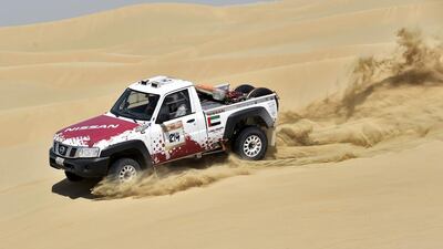 Yaha Al Helei in action during the Abu Dhabi Desert Challenge first leg. Photo courtesy: Abu Dhabi Desert Challenge