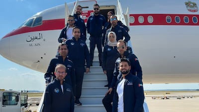 Sultan Al Neyadi has begun his journey home to the UAE. Photo: Sultan Al Neyadi / Twitter