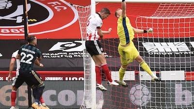 SHEFFIELD UNITED RATINGS: Aaron Ramsdale – 7. Bamford’s late winner was harsh on the Blades goalkeeper, who stood up to everything else Leeds threw at him. The only other time he was beaten Basham cleared off the line. PA