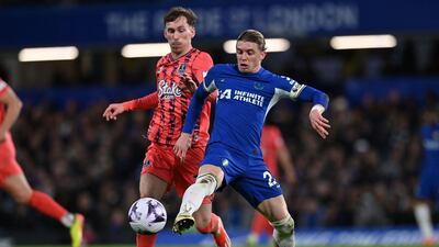 Booked for clumsy tackle on Palmer with Everton chasing Chelsea shadows in first half. One of three players taken off at break after dreadful first half for Merseysiders. AFP