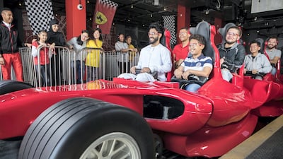 Formula Rossa goes from 0 to 240kph in under five seconds. Photo: Ferrari World Abu Dhabi