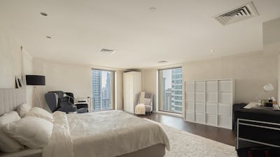 The apartment's second bedroom.