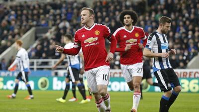 Manchester United's Wayne Rooney celebrates after a goal. Reuters / Carl Recine