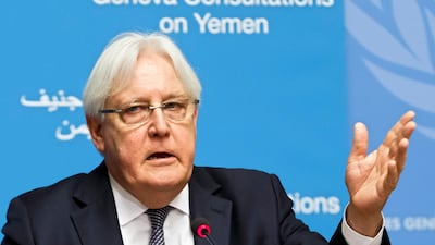 Martin Griffiths, UN Special Envoy for Yemen, gives a press conference on the eve of the Geneva Consultations on Yemen at the European headquarters of the United Nations in Geneva, Switzerland. EPA