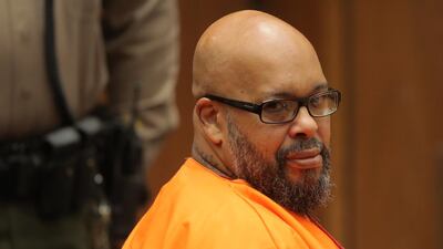Former rap mogul Marion 'Suge' Knight, 53, appears in court for sentencing after he pleaded no contest to manslaughter for running over Terry Carter with his truck during an argument near the set of the movie biopic 'Straight Outta Compton' in Los Angeles, California, USA, 04 October 2018. Knight was sentenced to 28 years in prison EPA