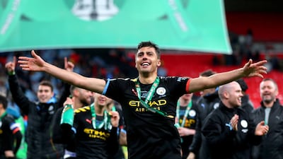 Centre midfield: Rodri (Manchester City) – Marked his first Cup final as a City player by heading in what proved the winning goal against Aston Villa at Wembley. PA