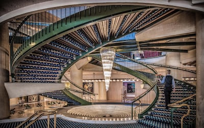Staircase at Rome Cavalieri.