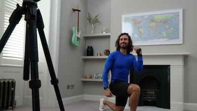 Joe Wicks, aka The Body Coach, vows to be back teaching children PE live via YouTube, after undergoing hand surgery. Getty Images
