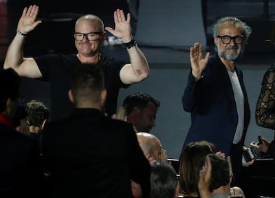 Chefs Heston Blumenthal and Massimo Bottura are both part of the list's new "best of the best" category. Reuters