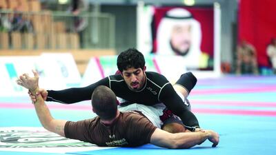 Ahmed Al Ketbi during the Abu Dhabi Jiu-Jitsu Cup at Zayed Sports City. Fatima Al Marzooqi / The National