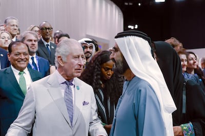 Sheikh Mohammed bin Rashid met King Charles III on the sidelines of Cop28. Dubai Media Office