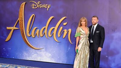 Guy Ritchie and wife Jacqui Ainsley at the European Gala Screening in London. Getty Images.