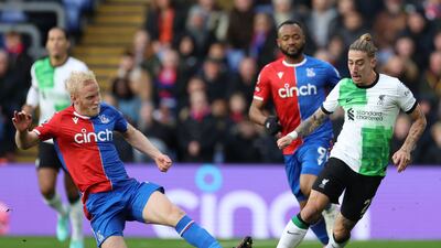 Had home fans on their feet with a few of his no-nonsense tackles but was his foul on Endo that saw first-half penalty decision in Palace’s favour reversed after VAR call. Important block on Szoboszlai shot just before break and workrate was impeccable. AFP