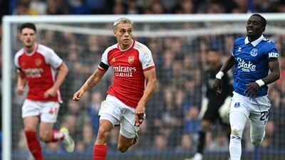 Arsenal substitutes. Leandro Trossard (Martinelli, 24') - 7: Looked bright and inventive after replacing Martinelli early in the game. Fabulous finish for the goal. AFP