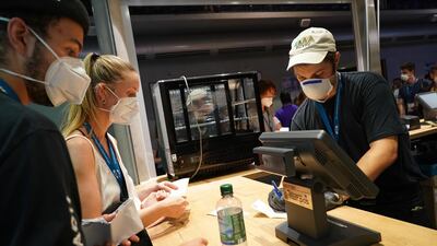 Germans take part in a Covid-19 risk assessment experiment as the country sees a rising number of cases. Getty