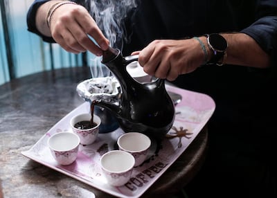 Frehiwot cafe serves Ethiopian and Eritrean coffee in Deira. Reem Mohammed / The National