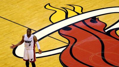 Dwyane Wade is averaging 24.3 points per game in three contests in the Eastern Conference finals for the Miami Heat. Alex Trautwig / Getty Images / AFP