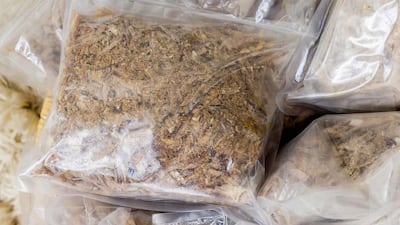 Above, sehnah – or salted fish – being sold at Malleh Gourmet. Antonie Robertson / The National