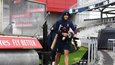 Wicketkeeper Ben Foakes during training in Manchester. Getty