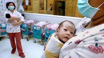 While the total fertility rate in Taiwan is likely to increase this year, the number of births is still too low to help rejuvenate the populace. Pichi Chuang / Reuters