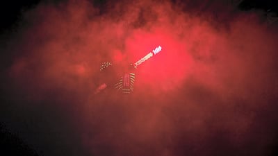 The high-octane performance is described by one woman like a 'rave for kids'. Photo: Reem Mohammed / The National