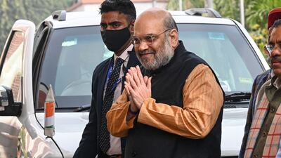 India Home Minister Amit Shah presented draft legislation to overhaul India's criminal justice system. AFP