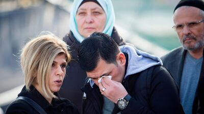 Abdullah Kurdi is overcome with emotion at the inauguration of the German rescue ship in honour of his son in Palma de Mallorca. AFP