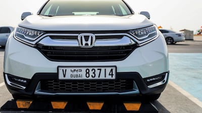 The 2019 Honda CR-V at Hudayriat Island. Victor Besa / The National